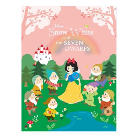 Snow White And The Seven Dwarfs Cartoon Postcard