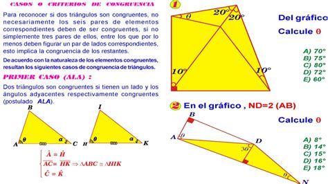 10 Ejemplos Criterios De Congruencia Y Semejanza De Triangulos