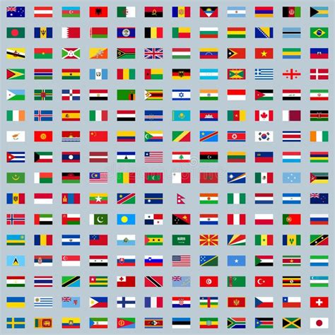 Vector Flags Of All Countries Of The World Stock Vector Illustration