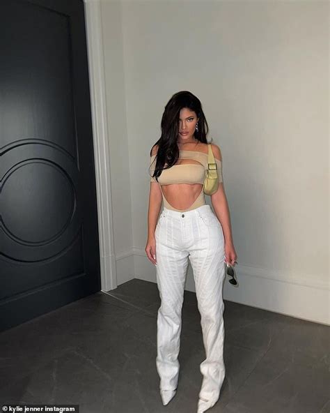 Kylie Jenner Dares To Bare Her Hourglass Curves In A Nude Bodysuit For