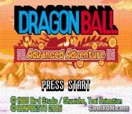 Advanced adventure is a game boy advance game based on the dragon ball manga and anime series. Dragon Ball - Advanced Adventure ROM Download for Gameboy Advance / GBA - CoolROM.com.au