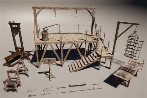 Medieval Torture Pack Hdrp 3d 道具 Unity Asset Store