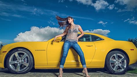 Wallpaper Women With Cars Sports Car Chevrolet Wheel Supercar