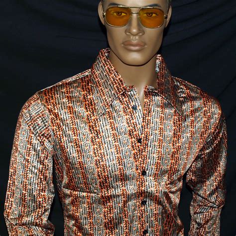 70s Style Mens Fashion Shirt L Dressthatman