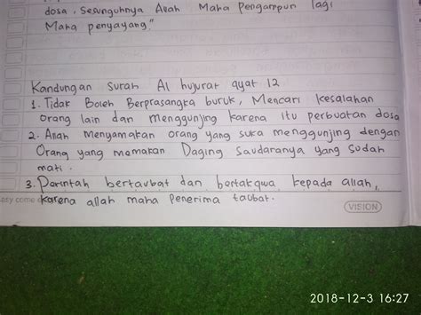 Isi Kandungan Surat Al Hujurat Ayat 12 Tajwid Surat A - vrogue.co