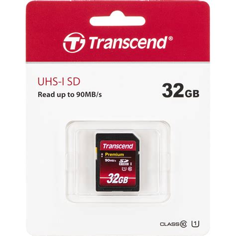Transcend 32gb Premium Uhs I Sdhc Memory Card Ts32gsdu1 Bandh