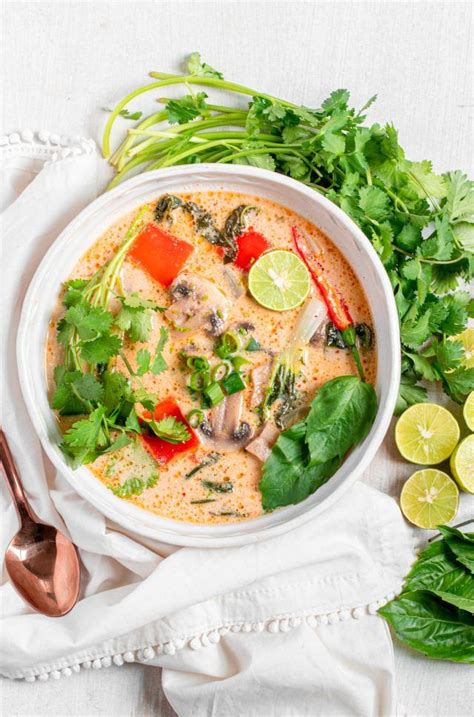 Step 3 preparing the chicken etc. Tom Kha Soup (Thai Coconut Soup) - Sprinkles & Sea Salt ...