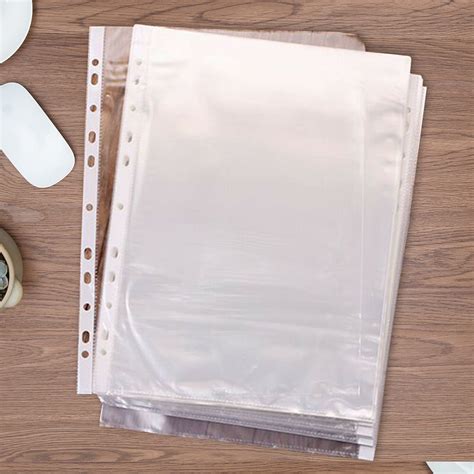 Buy 100 Pcs A4 Clear Document Folder，waterproof Case Transparent