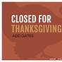 Printable Closed For Thanksgiving Sign