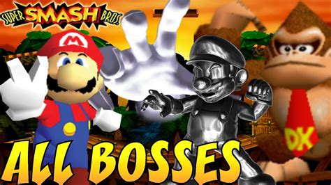 Super Smash Bros 64 All Bosses No Damage Youtube