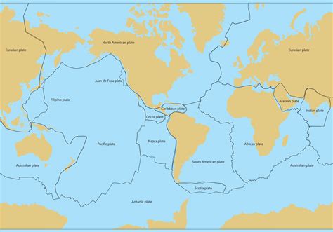 Map Of The Earths Tectonic Plates World Map