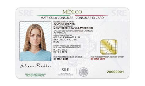 Mexico Consular Id Card Template Documents Edit