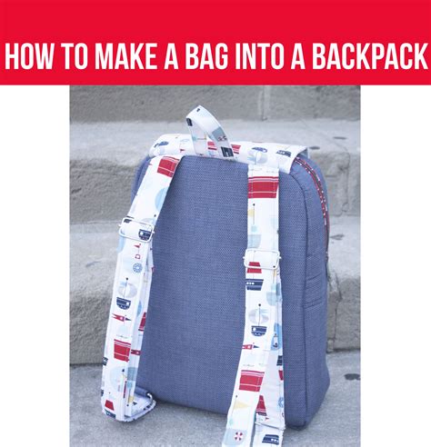 Video How To Make A Bag Into A Backpack Sew Sweetness Diy Backpack