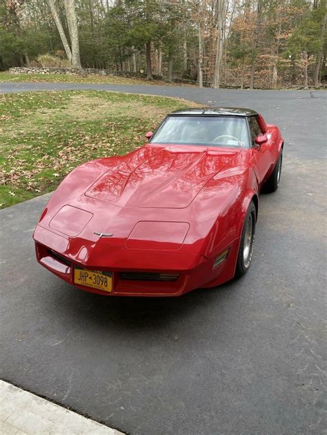 1980 Chevrolet Corvette C3 Red Rwd Automatic Leathervinyl For Sale