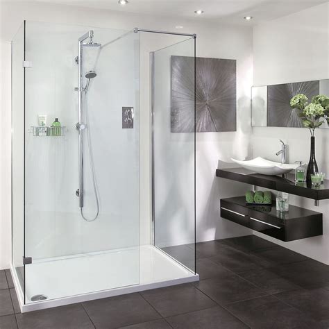 3 Sided Walk In Shower Enclosures Standing Shower Drain