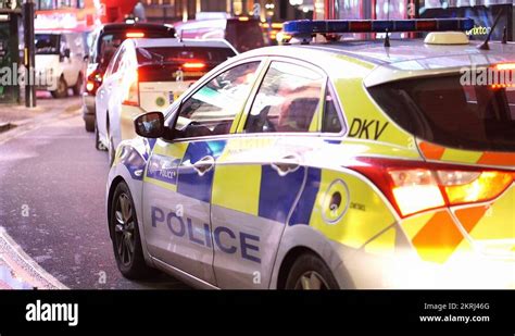 Police Car Night Uk Stock Videos And Footage Hd And 4k Video Clips Alamy