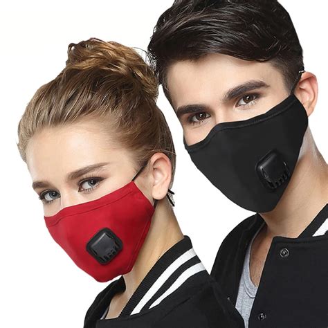 Pcs Anti Dust Face Mouth Mask Men Women Outdoor Cycling Black Protective Mask Pm Activated