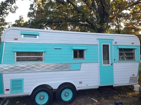 20 Turquoise Painted Camper Exterior Inspirations Go Travels Plan
