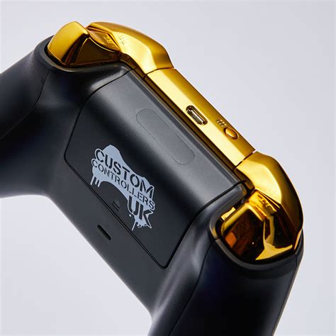 Xbox One S Custom Controller Matte Black Gold Edition