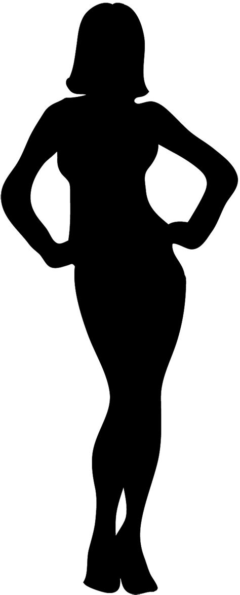 Curvy Woman Silhouette At Getdrawings Free Download