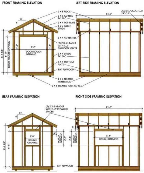 8×12 Storage Shed Plans Detailed Blueprints For Building A Shed