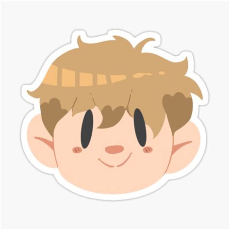 Simplified Grian Face Sticker By Starrywho Redbubble