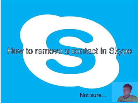 How To Delete A Contact From Skype Windows Youtube
