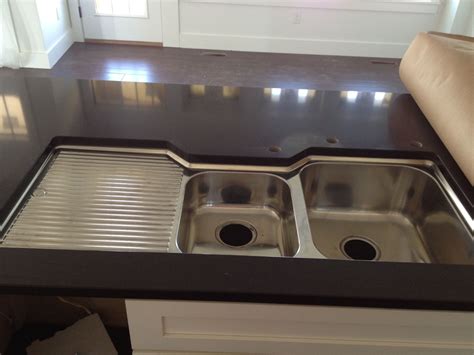 Double Basin Sink Left Drainboard Oliveri Double Bowl Sink With