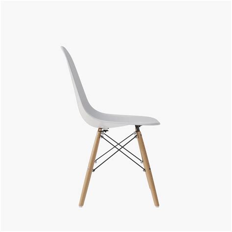 Eames Molded Plastic Side Chair Dowel Base 3d Model 20 Max Obj