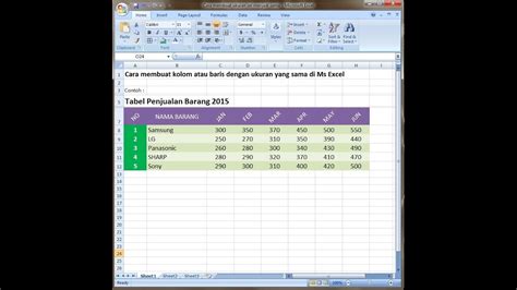 Bagaimana cara buat akun moonton? Excel 2007 tutorial |Cara membuat kolom atau baris dengan ukuran yang sama - YouTube