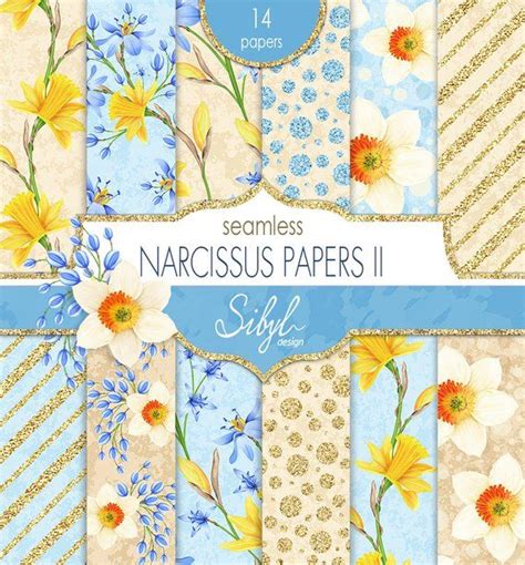 60 Sale Pastel Floral Digital Papers Handdrawn Floral Seamless Paper