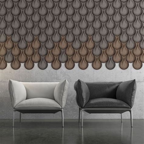 Interior Wall Covering Drop Muratto Cork 3d 3d Effect