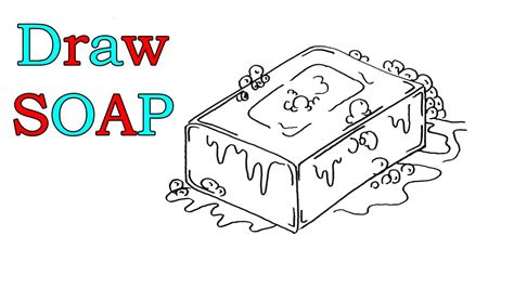 How To Draw A Bar Of Soap Easy Youtube