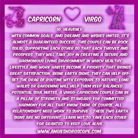 Perfect Match Virgo Compatibility Virgo And Capricorn Compatibility