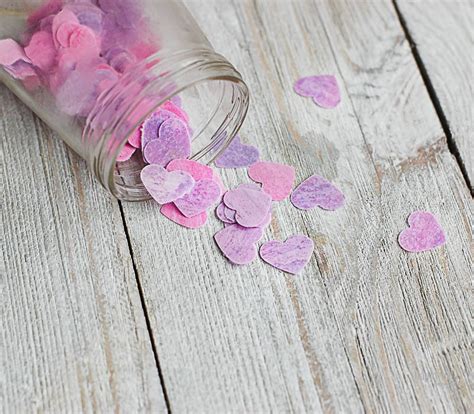 Heart Shaped Diy Bath Confetti With Essential Oils Easy Diy Valentine
