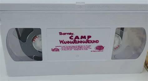 BARNEY FRIENDS Camp WannaRunnaRound VHS Video Tape Lyons Group Sing Along