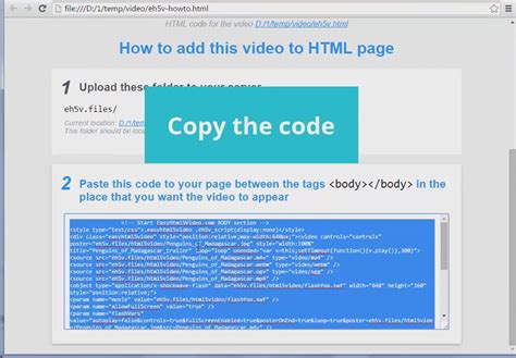 How To Add An Html5 Video To A Web Page
