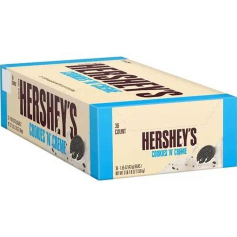 Hersheys Cookies N Creme 40g Bars Imported Chocolate 36 Bars Per Box
