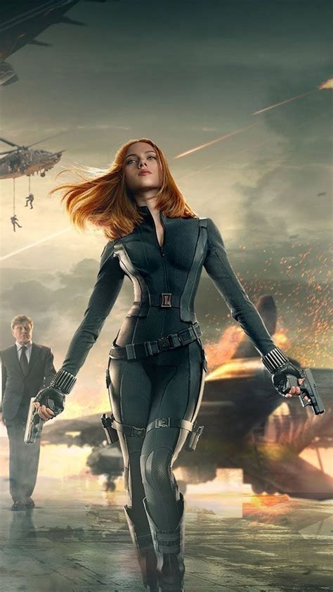 Captain America Winter Soldier Black Widow Poster