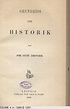 Deutsches Textarchiv – Droysen, Johann Gustav: Grundriss der Historik ...