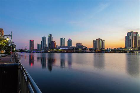 Tampa Skyline At Sunrise Photograph By Amy Jackson Fine Art America