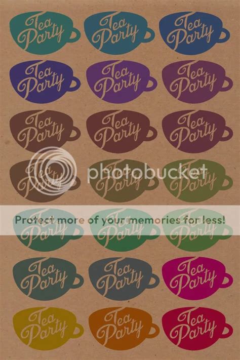 tea party logo colour scheme hannah furnell design blog