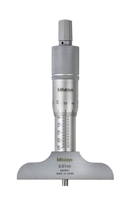 Buy Mitutoyo 128 101 Vernier Depth Gauge Micrometer Type 0 25mm Range