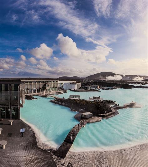 Blue Lagoon Outdoor Geothermal Pool Iceland Stock Photo Image Of