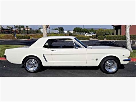 1st Gen Wimbledon White 1965 Ford Mustang 289 For Sale Mustangcarplace