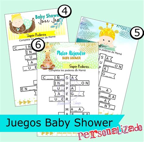 Pdf Juegos Baby Shower Para Imprimir Juegos Para Baby Shower Nino My