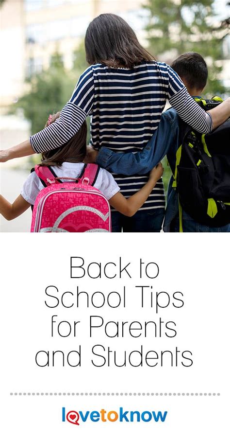 Back To School Tips For Parents And Students Kids Behavior Back To