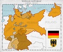 Weimar Republic (1918-1933) | Genealogy map, Germany map, German history