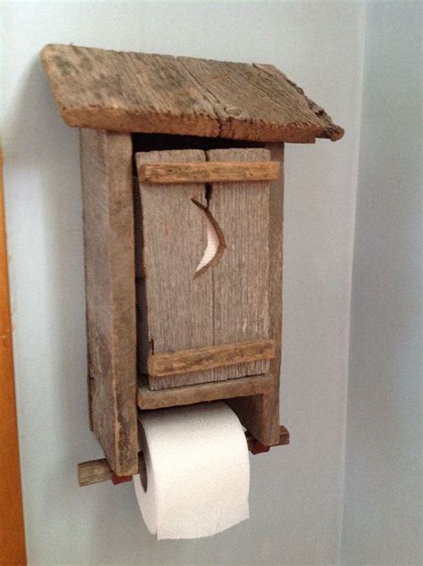 Here are 12 creative diy toilet paper holders. Outhouse Toilet Paper Dispenser toilet paper by ...