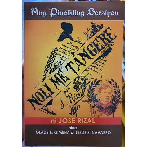 Ang Pinaikling Bersiyon Noli Me Tangere Ni Jose Rizal By Glady Gimena Leslie Navarro